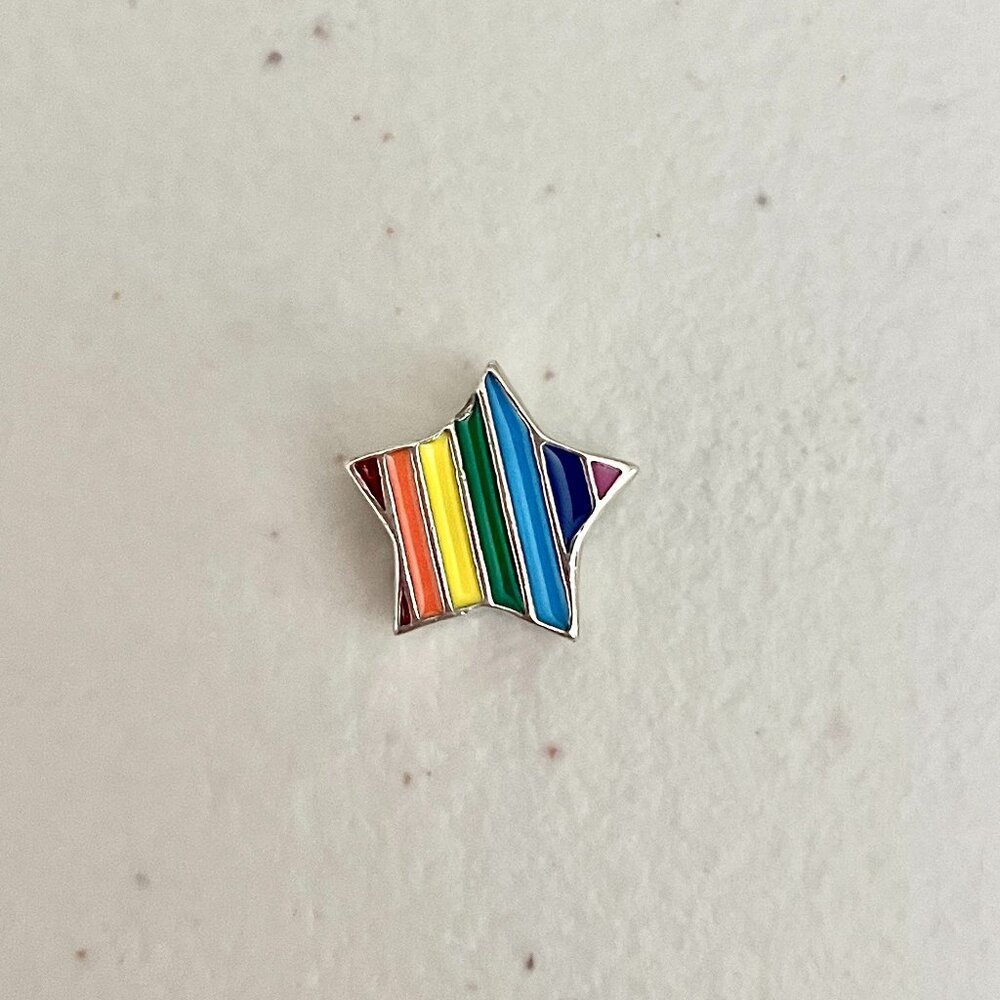 Rainbow Star Bracelet Charm